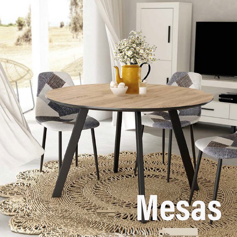 Mesa de comedor circular